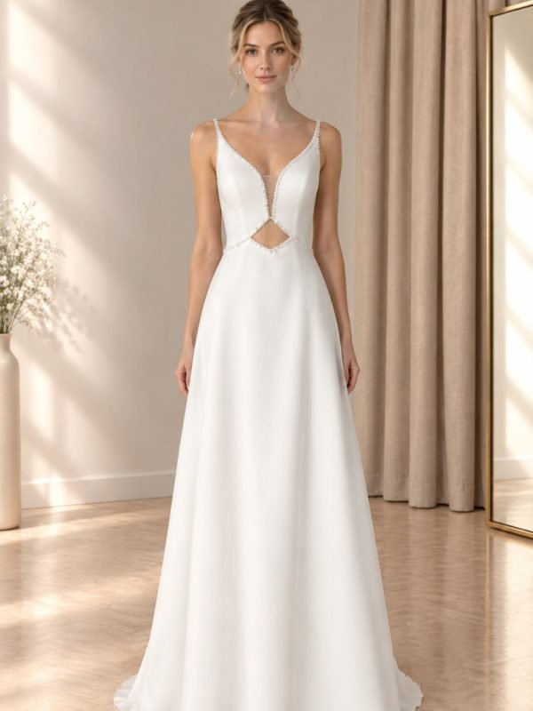 Arden – Brautkleid aus Crêpe